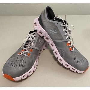 OnCloud Womens Size 8 Cloud X Running Athletic Shoes Alloy Lilly Pink Gray